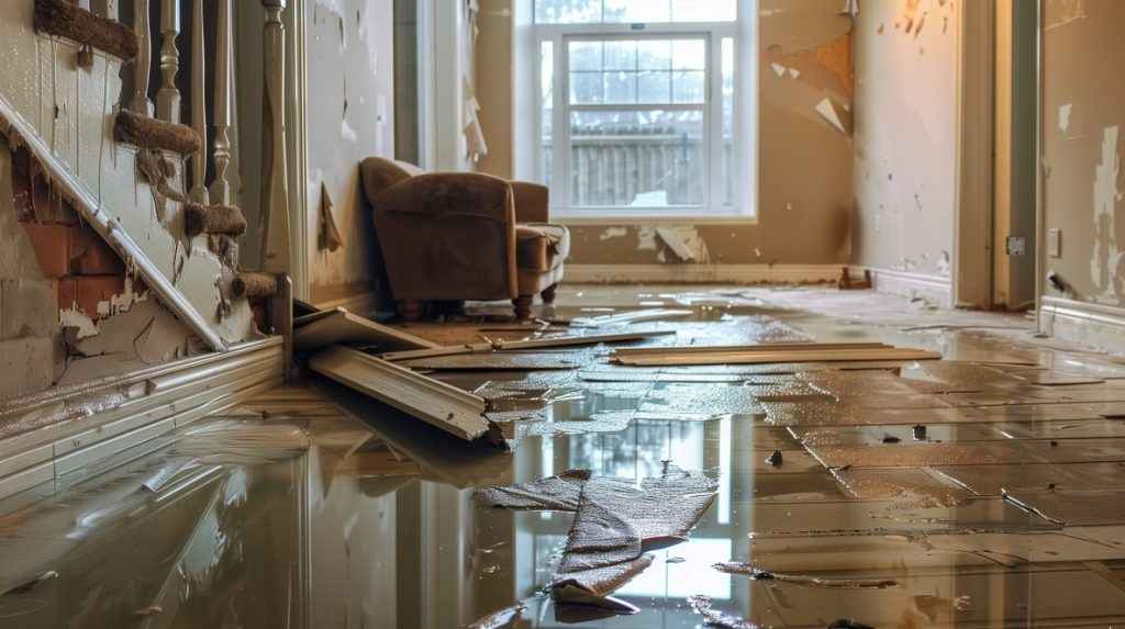 After Flood Damage Room Image